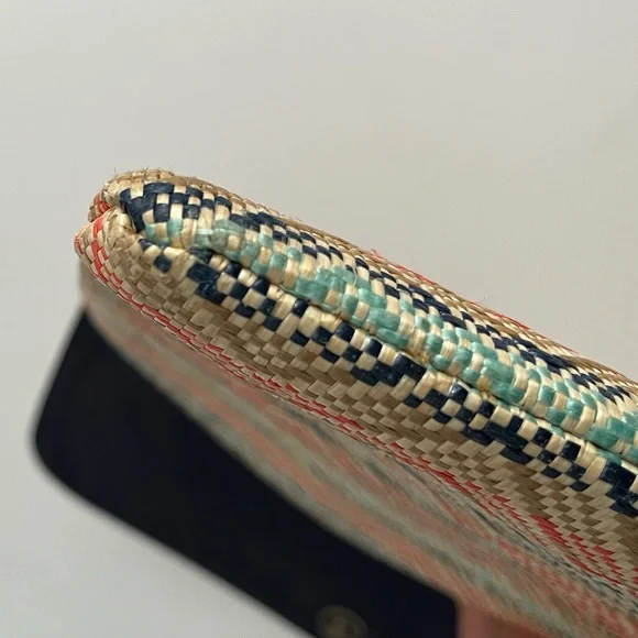 Kookai Multi Coloured Women’s Clutch Purse Bag Pre Owned Stain On Corner - Picture 6 of 15